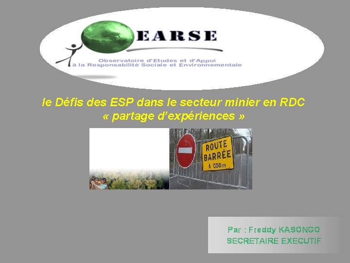 le Défis des ESP dans le secteur minier en RDC « partage d’expériences »