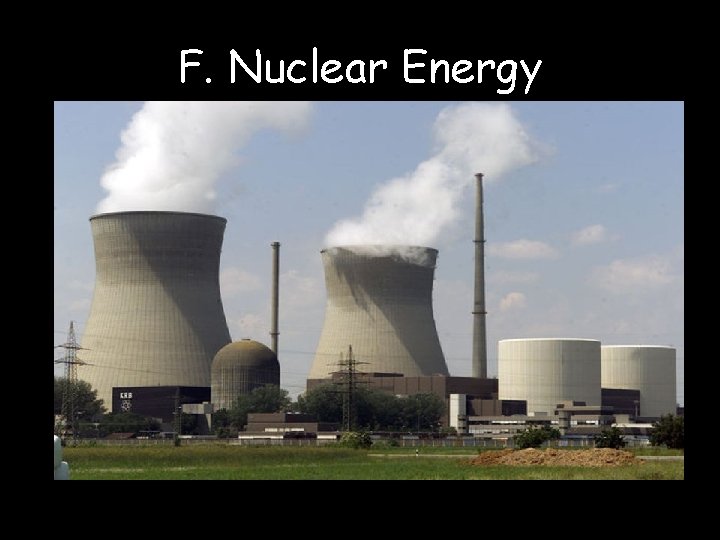 F. Nuclear Energy F. Nuclear Energy