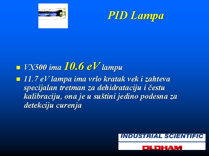 PID Lampa n n VX 500 ima 10. 6 e. V lampu 11. 7