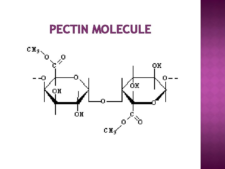 PECTIN MOLECULE 