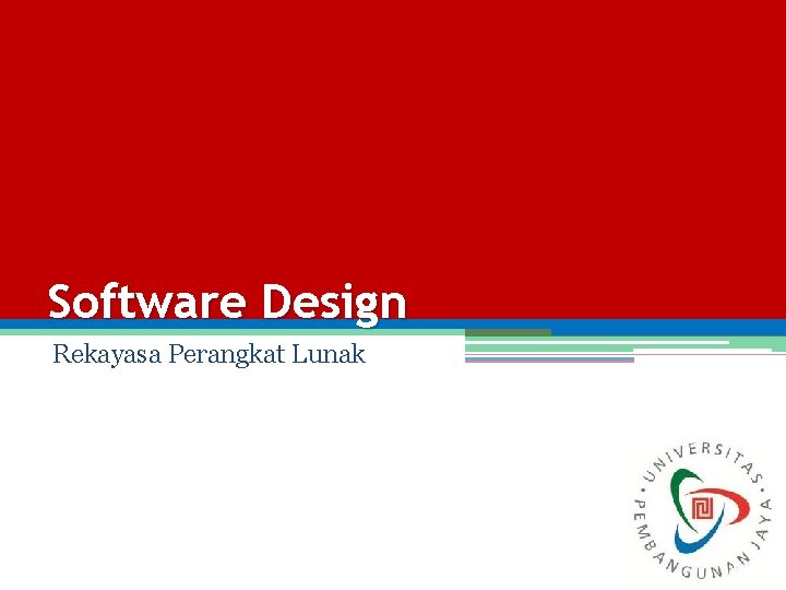 Software Design Rekayasa Perangkat Lunak 1 