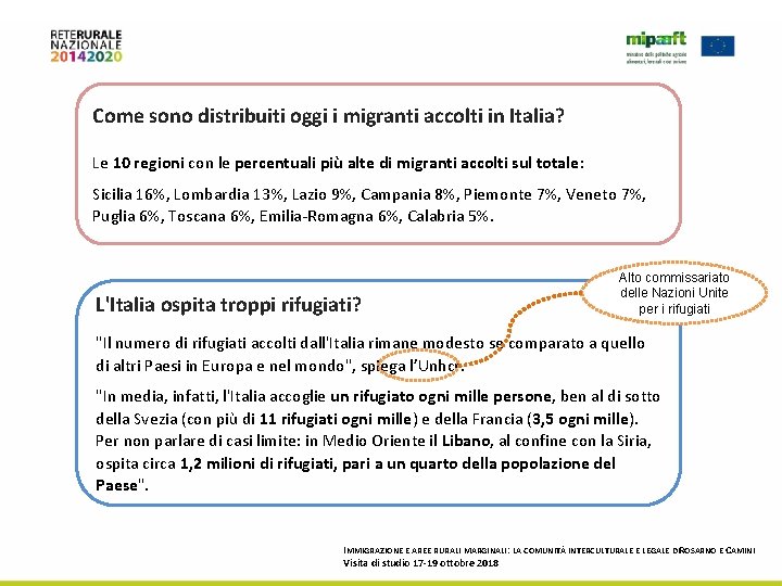 Come sono distribuiti oggi i migranti accolti in Italia? Le 10 regioni con le