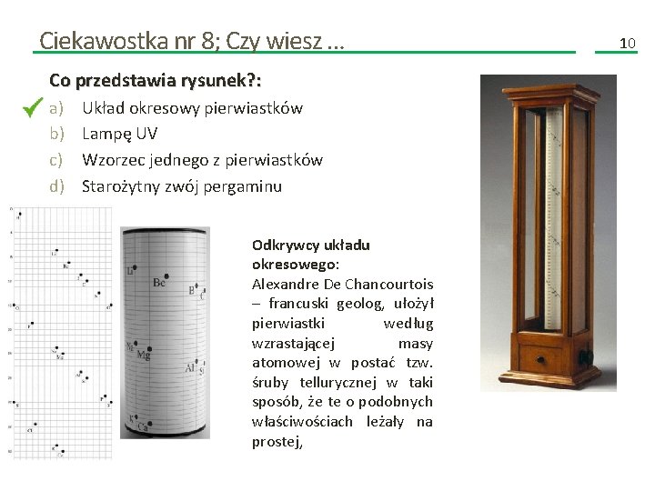 Ciekawostka nr 8; Czy wiesz … Co przedstawia rysunek? : a) b) c) d)