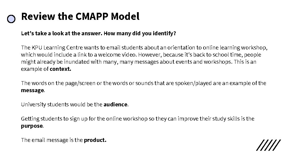 Review the CMAPP Model Let’s take a look at the answer. How many did Review the CMAPP Model Let’s take a look at the answer. How many did