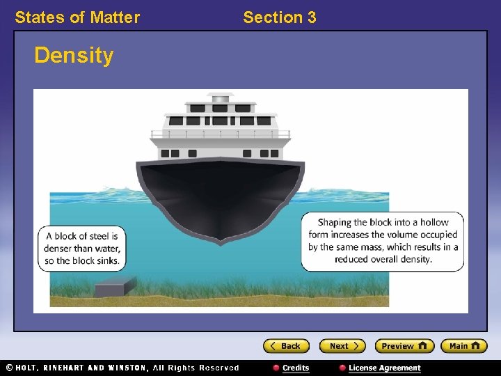 States of Matter Density Section 3 