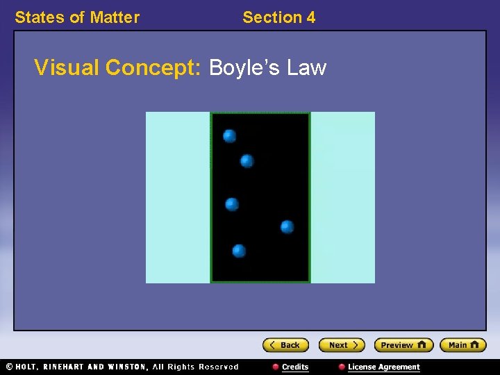 States of Matter Section 4 Visual Concept: Boyle’s Law 