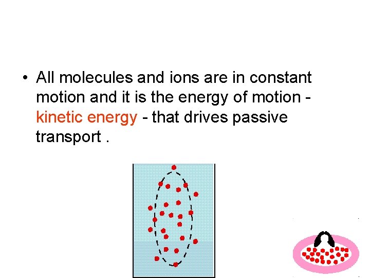  • All molecules and ions are in constant motion and it is the