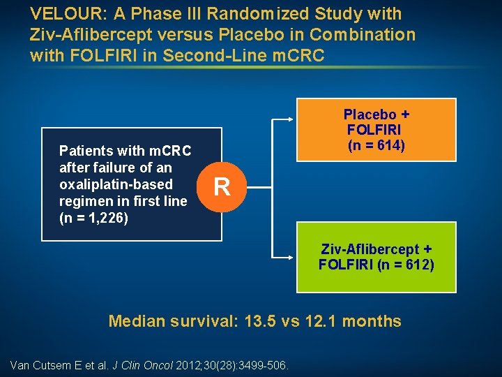 VELOUR: A Phase III Randomized Study with Ziv-Aflibercept versus Placebo in Combination with FOLFIRI