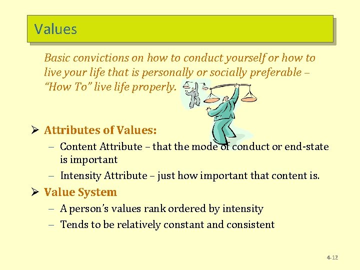 Discuss Values Lecture 2 Personality and Values BBA 352 Organizational
