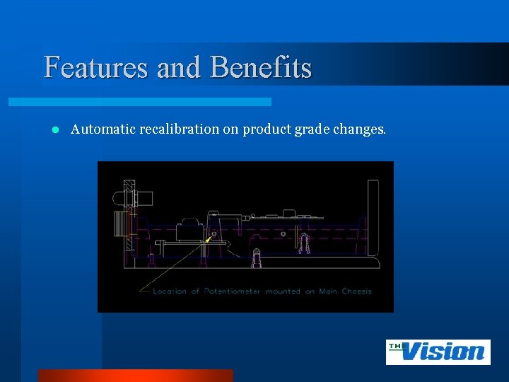 Features and Benefits l Automatic recalibration on product grade changes. 