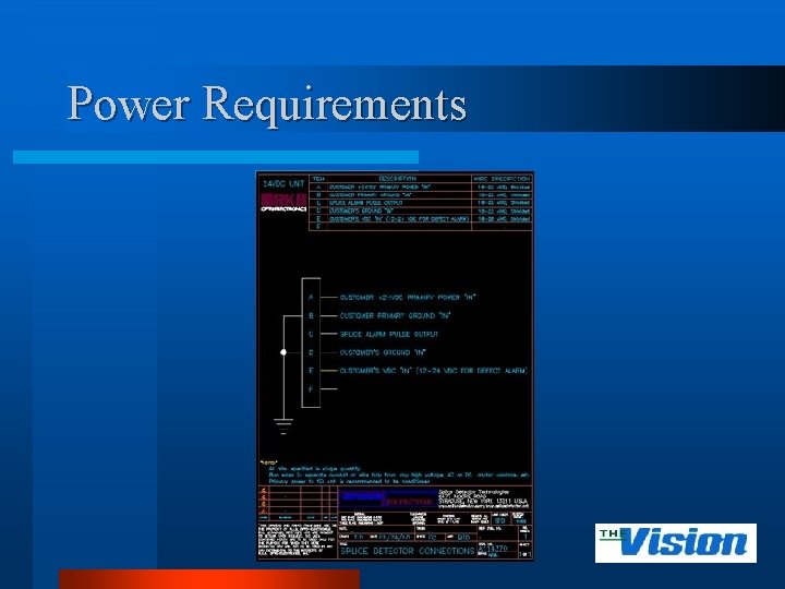 Power Requirements 