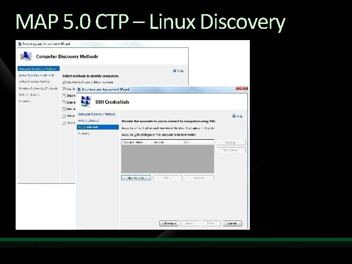 MAP 5. 0 CTP – Linux Discovery 