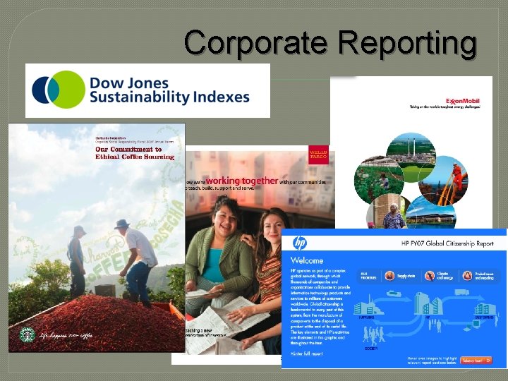 Corporate Reporting Corporate Reporting