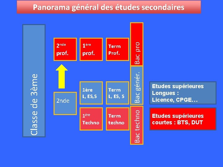 Classe de 3ème 2 nde prof. 2 nde 1ère prof. Term Prof. 1ère L,