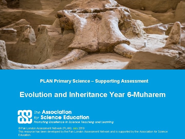 PLAN Primary Science – Supporting Assessment Evolution and Inheritance Year 6 -Muharem © Pan