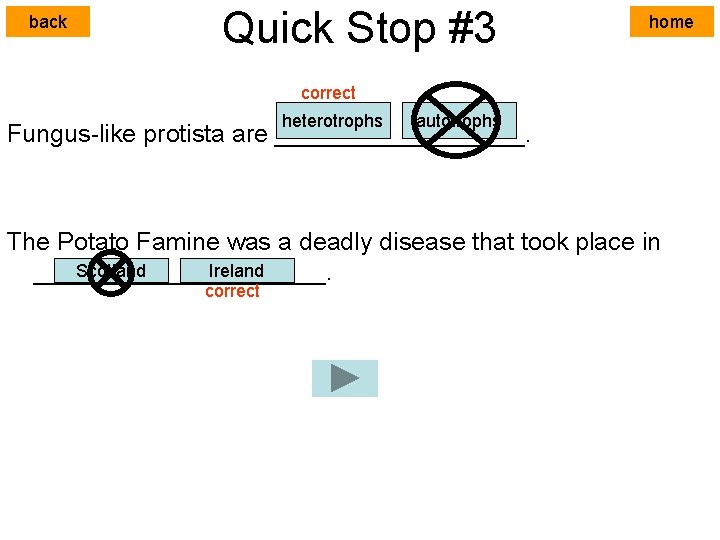 back Quick Stop #3 home correct heterotrophs autotrophs Fungus-like protista are _________. The Potato