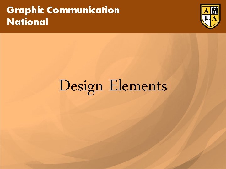 Graphic Communication National Design Elements 