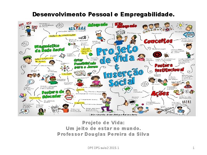 Desenvolvimento Pessoal e Empregabilidade. Projeto de Vida: Um jeito de estar no mundo. Professor