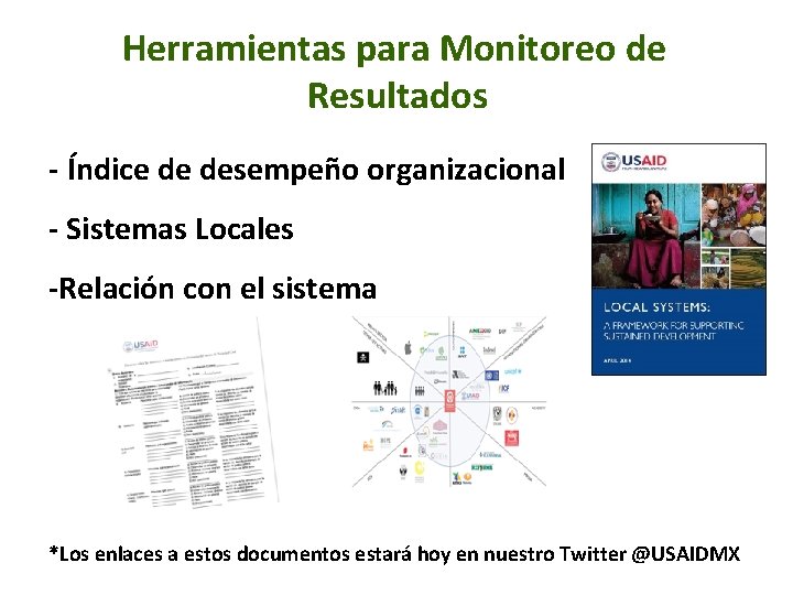 Herramientas para Monitoreo de Resultados - Índice de desempeño organizacional - Sistemas Locales -Relación