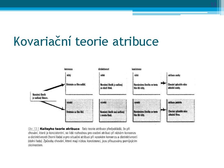 13 Kovariační teorie atribuce 