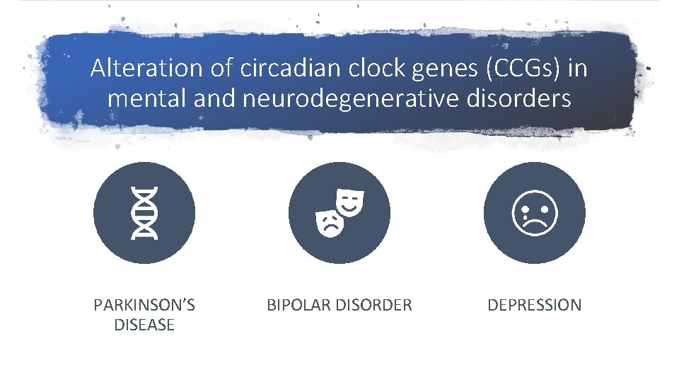 Alteration of circadian clock genes (CCGs) in mental and neurodegenerative disorders PARKINSON’S DISEASE BIPOLAR