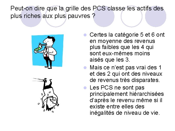 Peut-on dire que la grille des PCS classe les actifs des plus riches aux Peut-on dire que la grille des PCS classe les actifs des plus riches aux