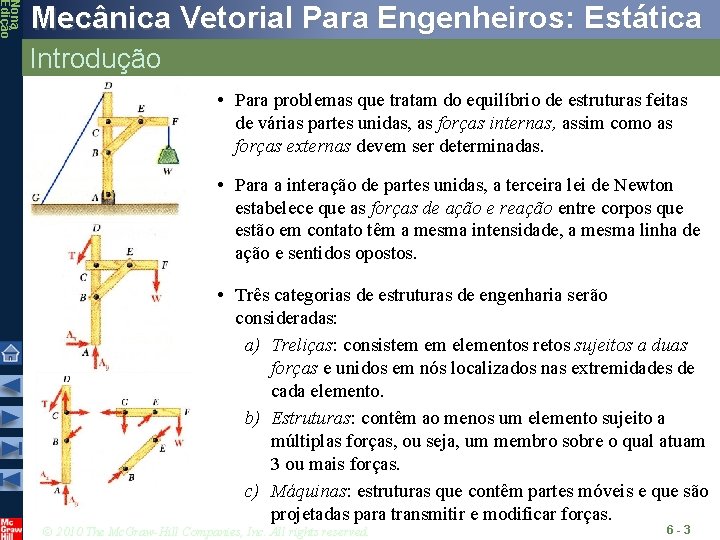 Nona Edição Mecânica Vetorial Para Engenheiros: Estática Introdução • Para problemas que tratam do Nona Edição Mecânica Vetorial Para Engenheiros: Estática Introdução • Para problemas que tratam do