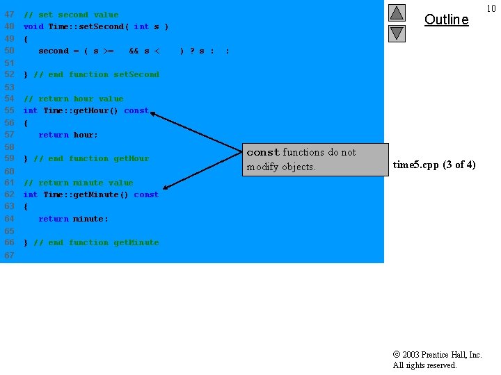 47 48 49 50 // set second value void Time: : set. Second( int