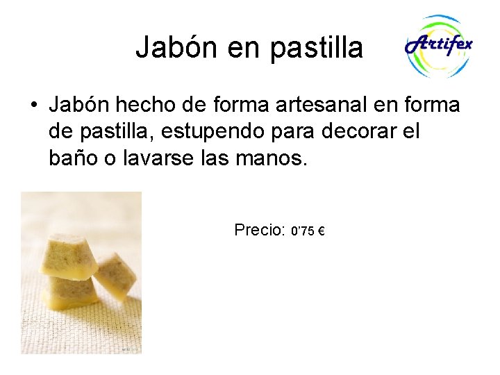 Jabón en pastilla • Jabón hecho de forma artesanal en forma de pastilla, estupendo