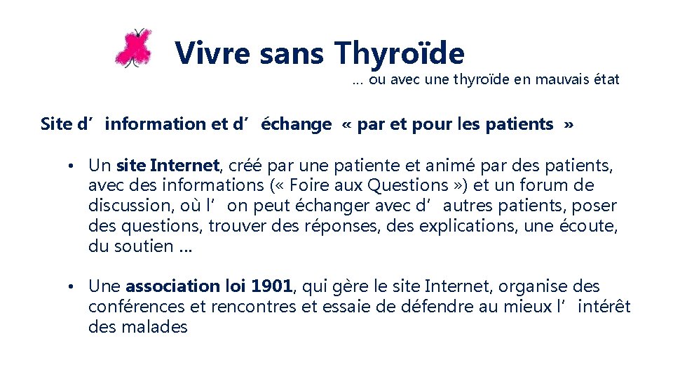 Vivre sans Thyroïde … ou avec une thyroïde en mauvais état Site d’information et