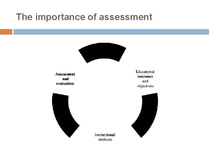 The importance of assessment 