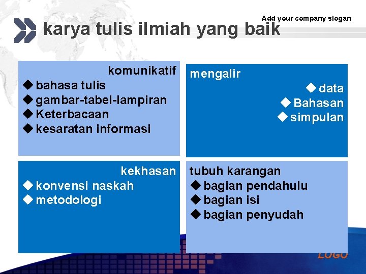 Add your company slogan karya tulis ilmiah yang baik komunikatif u bahasa tulis u