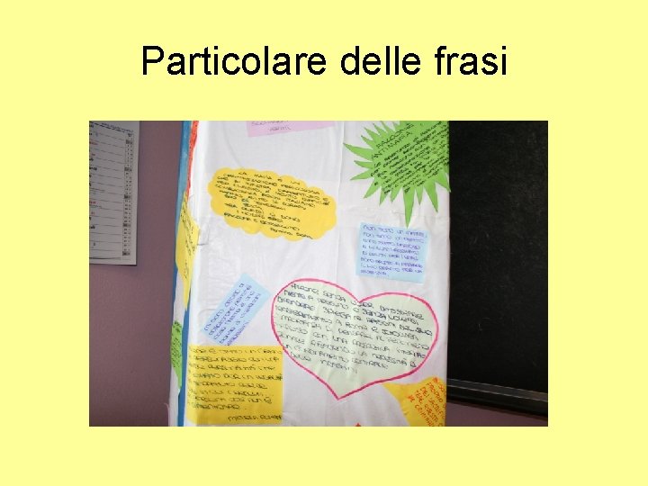 Particolare delle frasi 