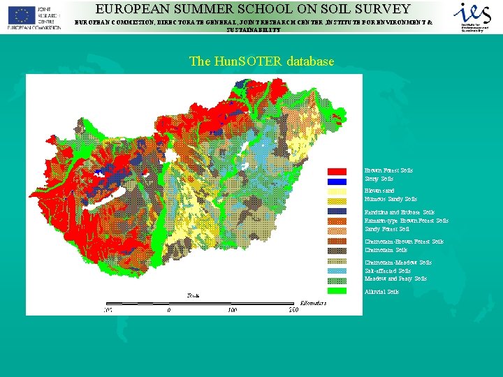 EUROPEAN SUMMER SCHOOL ON SOIL SURVEY EUROPEAN COMMISSION, DIRECTORATE GENERAL, JOINT RESEARCH CENTER ,