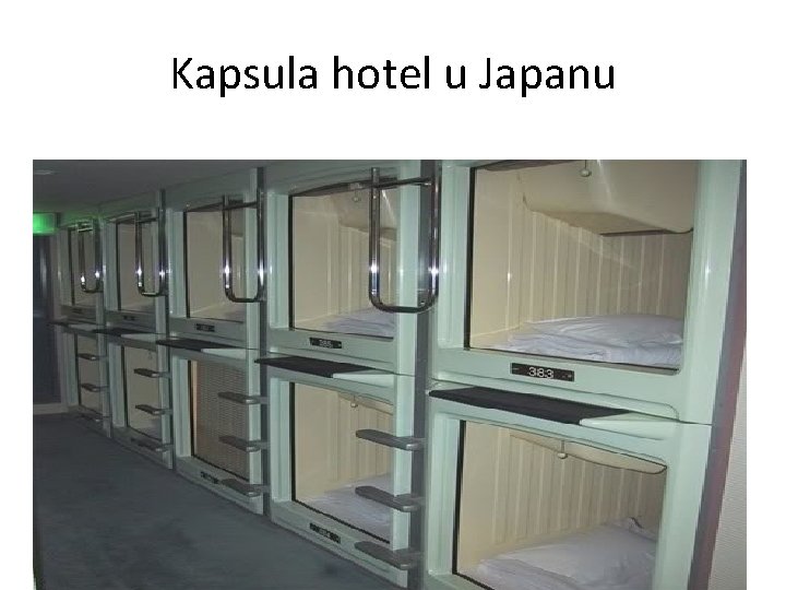 Kapsula hotel u Japanu 