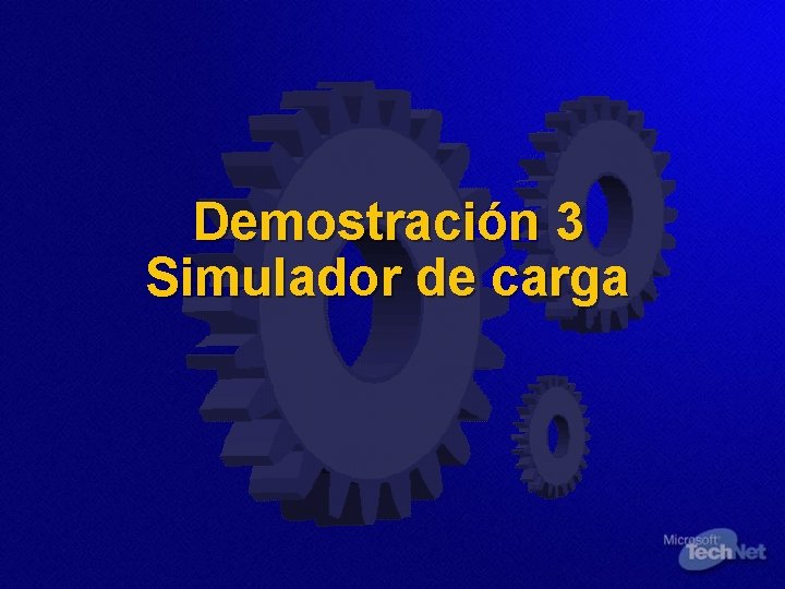 Demostración 3 Simulador de carga 