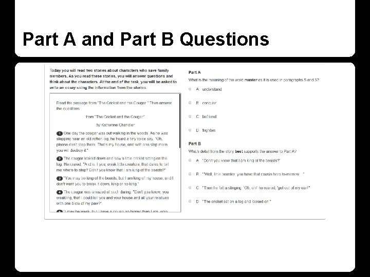 Part A and Part B Questions 