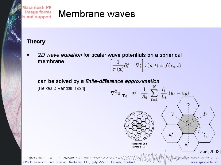 Membrane waves Membrane theory Theory § 2 D wave equation for scalar wave potentials Membrane waves Membrane theory Theory § 2 D wave equation for scalar wave potentials