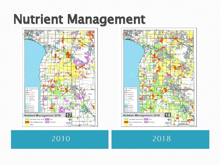 Nutrient Management 2010 2018 