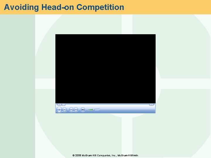 Avoiding Head-on Competition © 2008 Mc. Graw-Hill Companies, Inc. , Mc. Graw-Hill/Irwin 