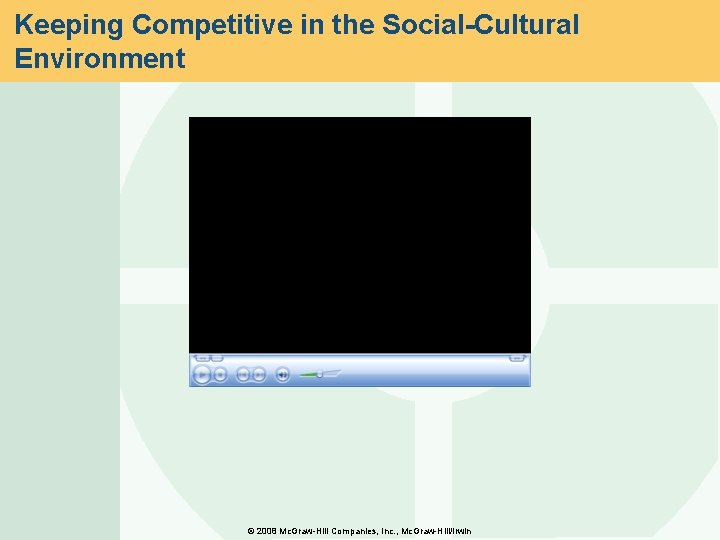 Keeping Competitive in the Social-Cultural Environment © 2008 Mc. Graw-Hill Companies, Inc. , Mc.