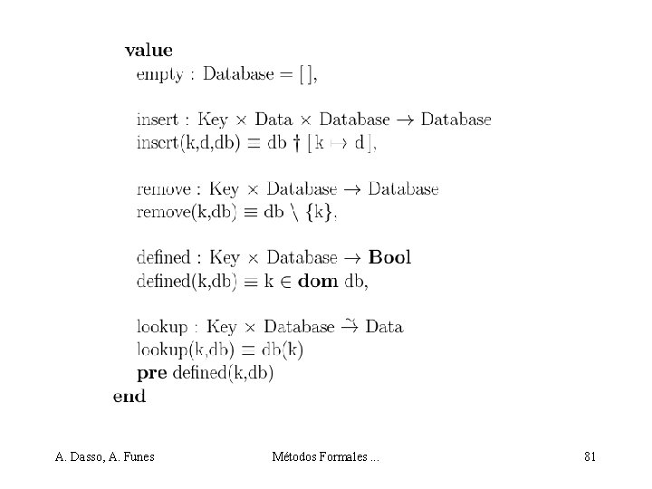 A. Dasso, A. Funes Métodos Formales. . . 81 