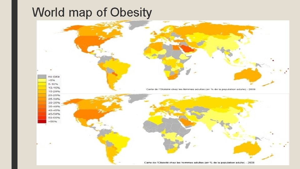 World map of Obesity 