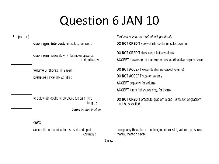 Question 6 JAN 10 