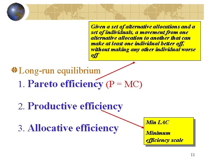 Given a set of alternative allocations and a set of individuals, a movement from