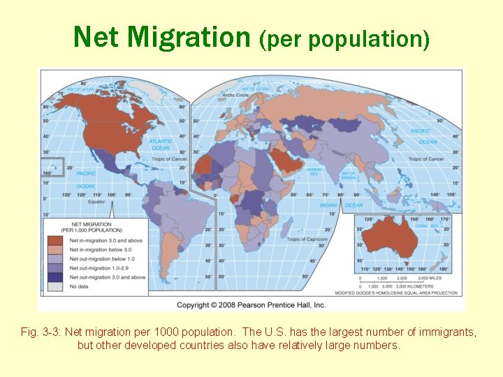 Net Migration (per population) Fig. 3 -3: Net migration per 1000 population. The U.