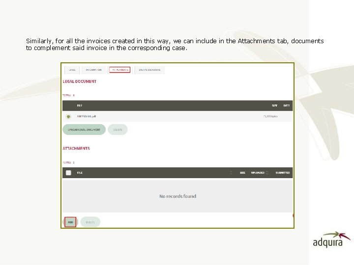 Similarly, for all the invoices created in this way, we can include in the