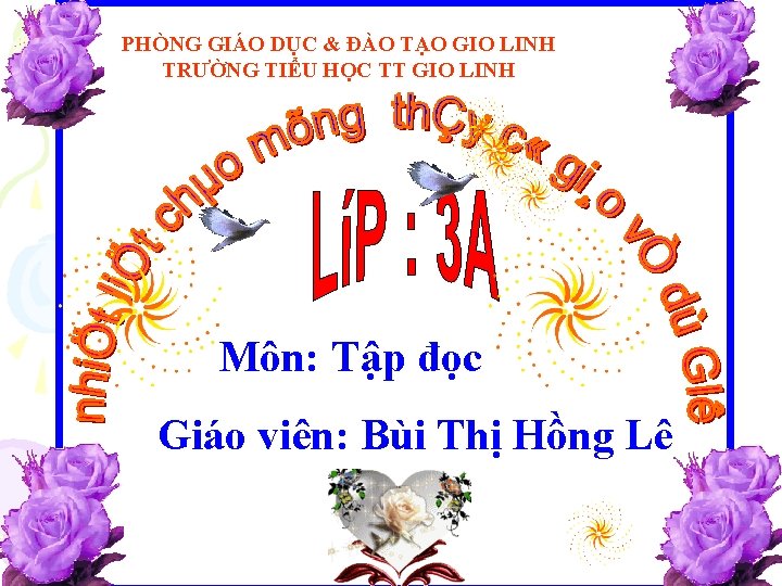 PHÒNG GIÁO DỤC & ĐÀO TẠO GIO LINH TRƯỜNG TIỂU HỌC TT GIO LINH