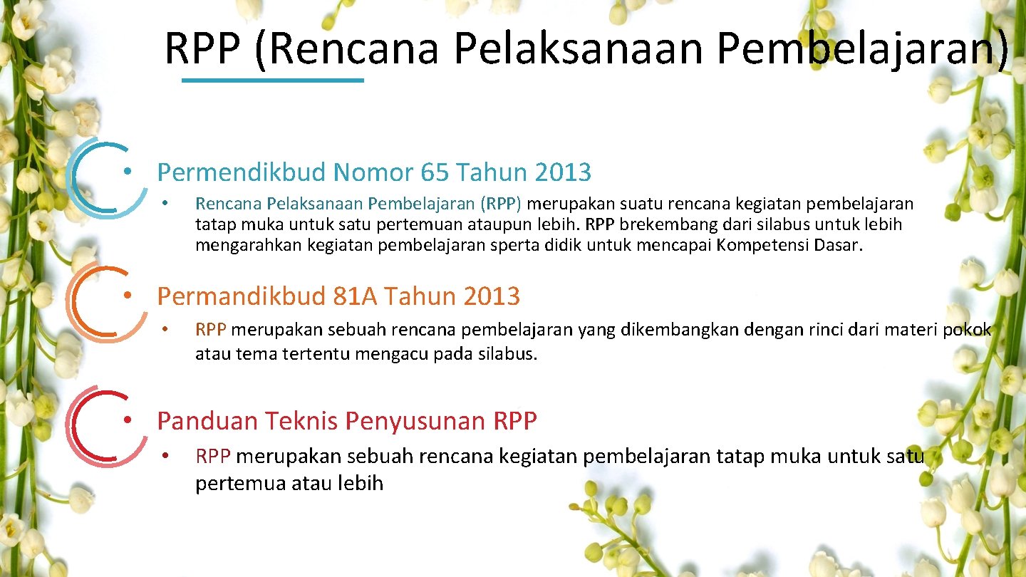 RPP (Rencana Pelaksanaan Pembelajaran) • Permendikbud Nomor 65 Tahun 2013 • Rencana Pelaksanaan Pembelajaran RPP (Rencana Pelaksanaan Pembelajaran) • Permendikbud Nomor 65 Tahun 2013 • Rencana Pelaksanaan Pembelajaran