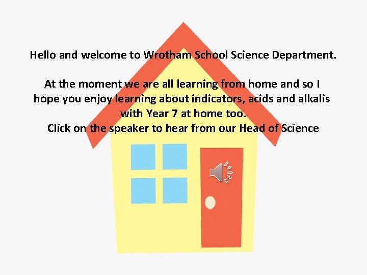 Hello and welcome to Wrotham School Science Department. At the moment we are all